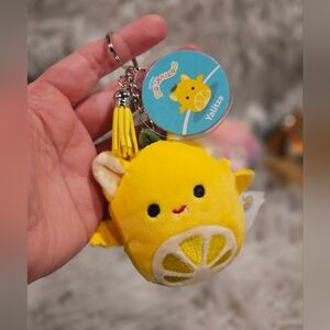 CUSTOM Yalitza the Lemon Bat keychain New Crossover Series Squishmallow